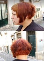 asymetryczne fryzury krótkie - uczesanie damskie z włosów krótkich zdjęcie numer 105A